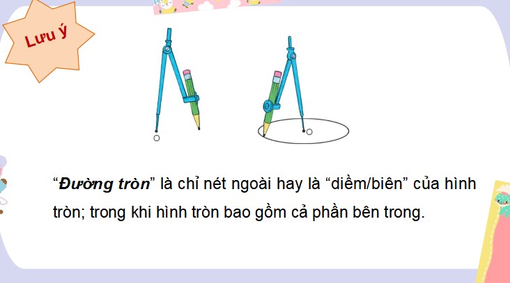 Bài 17: Hình tròn. Tâm, bán kính, đường kính của hình tròn