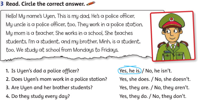 Tiếng Anh 4 Review 1 trang 28 29 Family and Friends minh họa 2