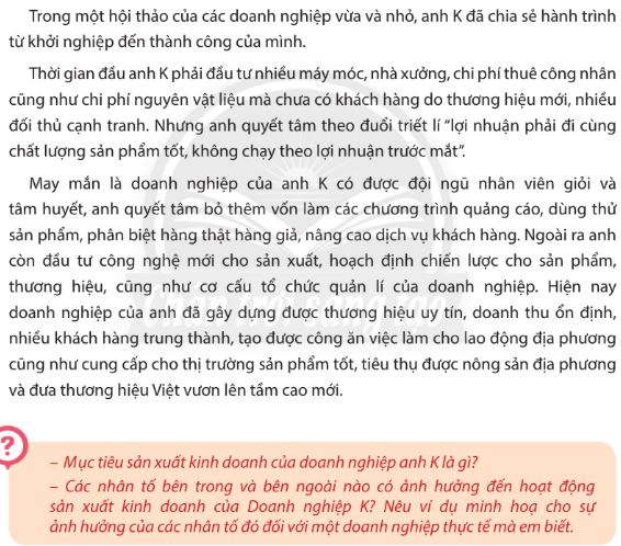 Giải Chuyên đề Kinh tế Pháp luật 10 Chân trời sáng tạo bài 4