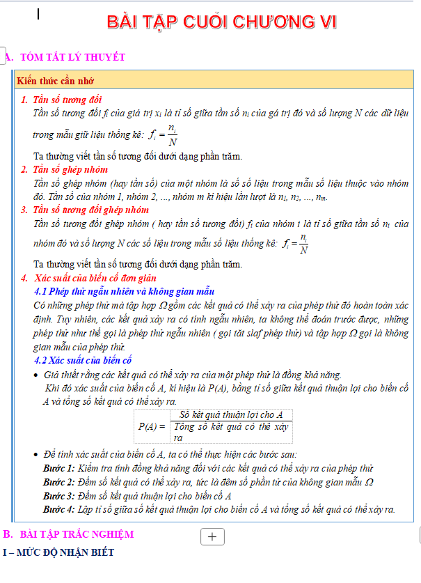 Bài tập cuối chương 6