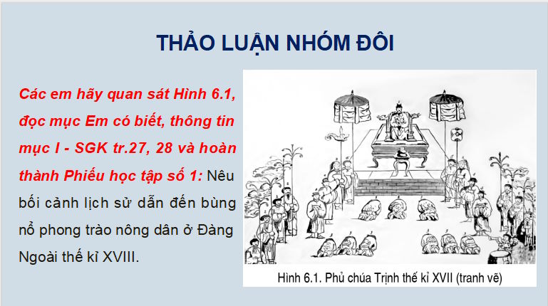 Giáo án PowerPoint Lịch sử 8 Bài 6
