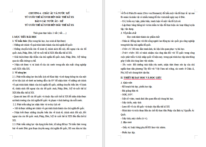 Giáo án PowerPoint Lịch sử 8 Bài 9