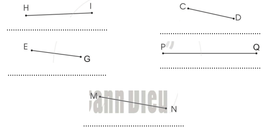 Vở bài tập Toán lớp 2 Cánh diều Bài 42: Điểm - Đoạn thẳng (trang 70)