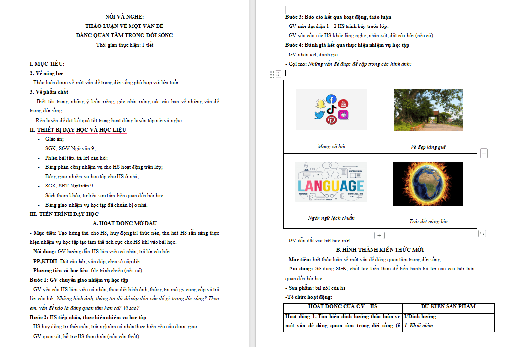 Giáo án PowerPoint Ngữ văn 9 Bài 4: Thảo luận về một vấn đề đáng quan tâm trong đời sống