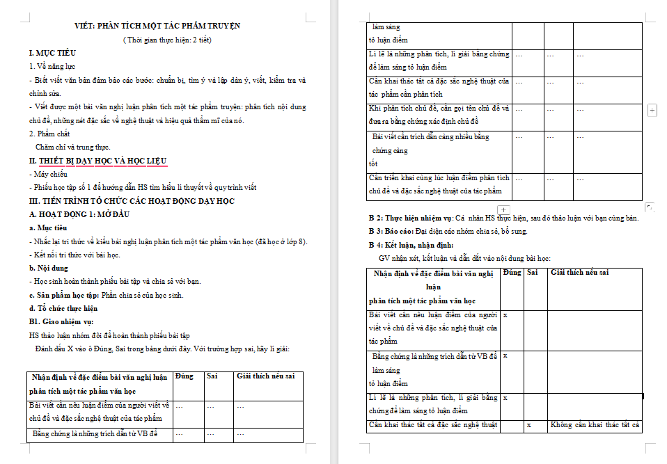 Giáo án PowerPoint Ngữ văn 9 Bài 4: Phân tích một tác phẩm truyện
