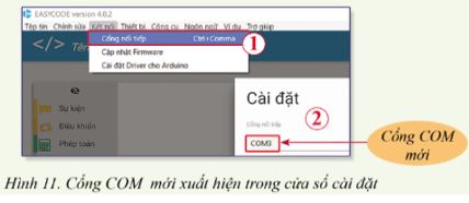 Giải Chuyên đề Tin học 10 Cánh diều bài 1: Kết nối robot giáo dục với máy tính