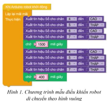 Giải Chuyên đề Tin học 10 Cánh diều bài 3: Thực hành kết nối và nạp chương trình cho robot giáo dục