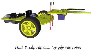 Giải Chuyên đề Tin học 10 Cánh diều bài 4: Thực hành lắp ráp các bộ phận của Robot giáo dục