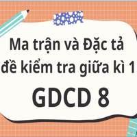 Ma trận, đặc tả đề thi giữa học kì 1 môn GDCD 8 KNTT 