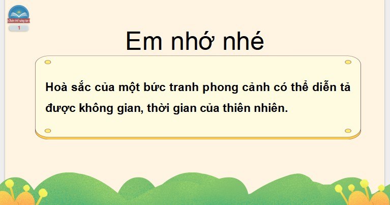 Chủ đề 2 Bài 2: Những sắc màu thiên nhiên