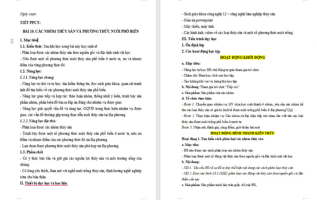 Giáo án PowerPoint Công nghệ 12 Cánh diều Bài 10