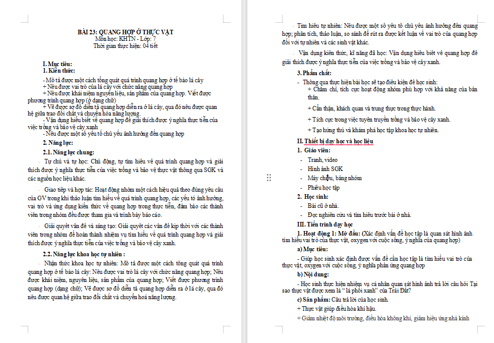 Giáo án PowerPoint Khoa học tự nhiên 7 Bài 23