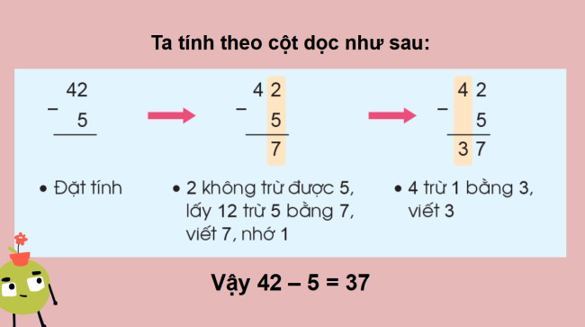PowerPoint Toán 2: Phép trừ (có nhớ) trong phạm vi 100 (tiếp theo)