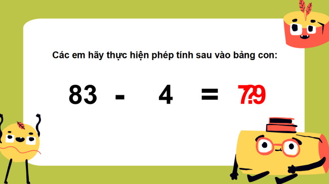 PowerPoint Toán 2: Phép trừ (có nhớ) trong phạm vi 100 (tiếp theo)