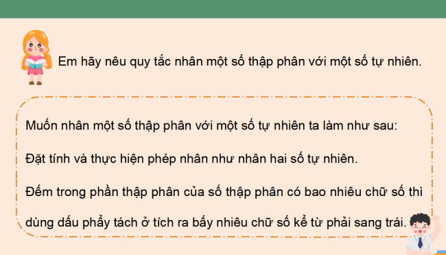 PowerPoint dạy thêm Toán 5 Bài 21: Phép nhân số thập phân