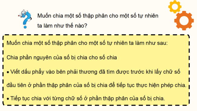 PowerPoint dạy thêm Toán 5 Bài 22: Phép chia số thập phân