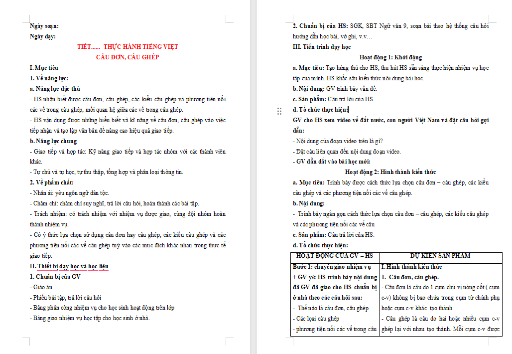 Thực hành tiếng Việt