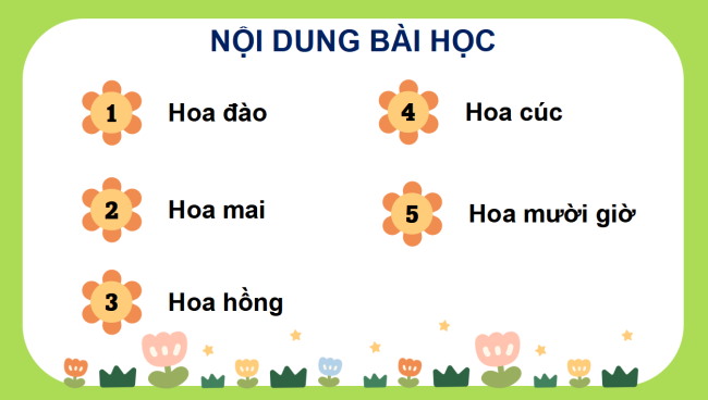 PowerPoint Công nghệ 4 Bài 2: Một số loại hoa phổ biến