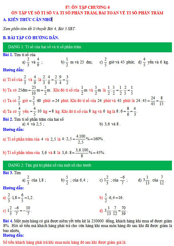 Ôn tập chương 6