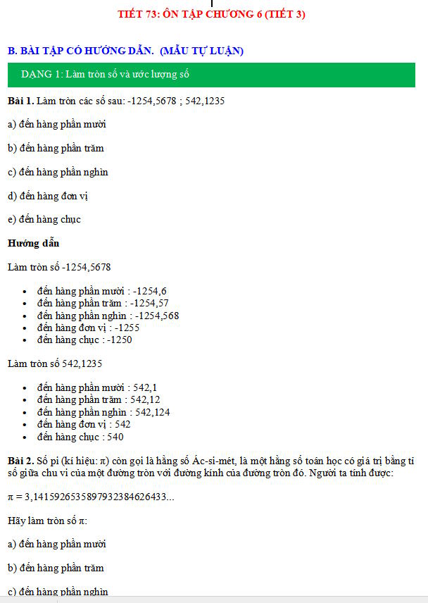 Ôn tập chương 6