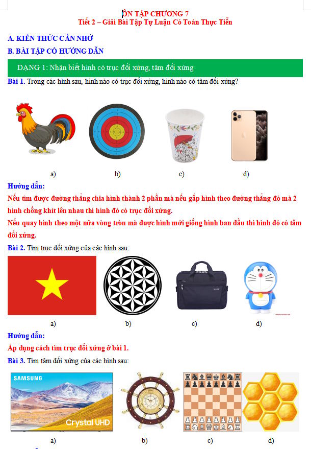 Ôn tập chương 7