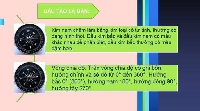 PowerPoint Địa lí 6 Bài 9: Xác định phương hướng ngoài thực địa