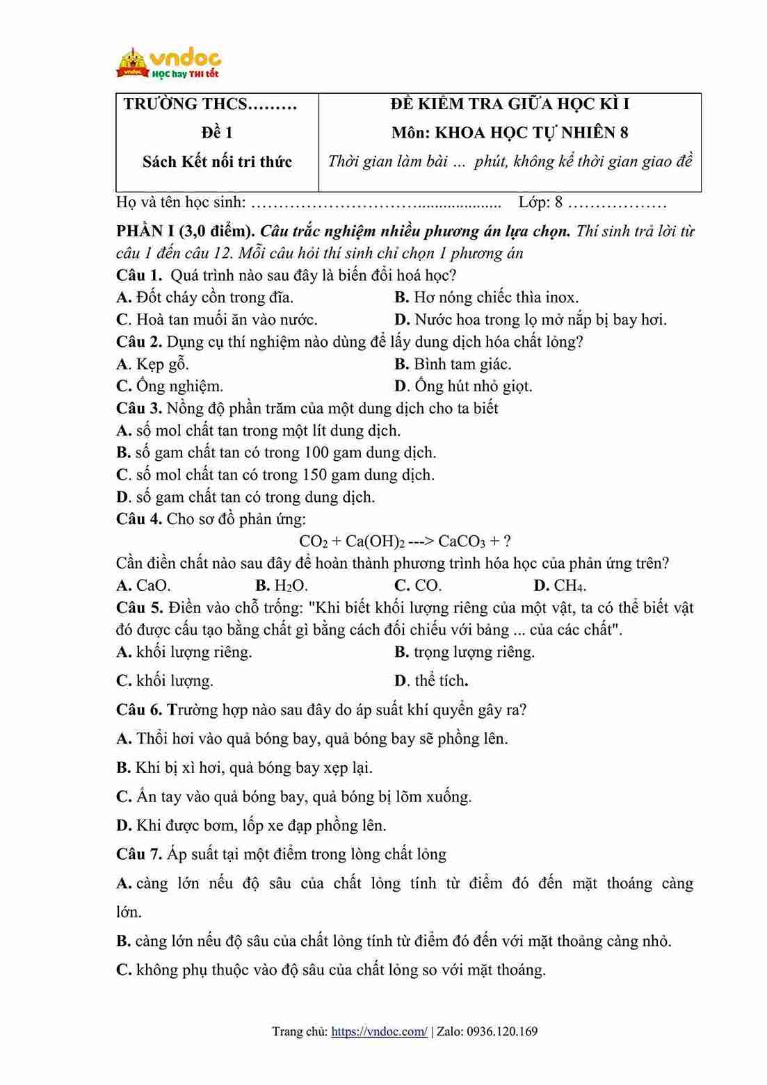 bo de thi giua hoc ki 1 khoa hoc tu nhien 8 theo cv 7991 hinh anh 0 1*806109