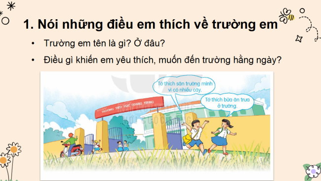 PowerPoint Tiếng Việt 2 Bài 11: Ngôi trường của em