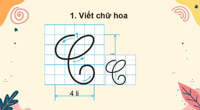 PowerPoint Tiếng Việt 2 Bài 7: Chữ hoa C