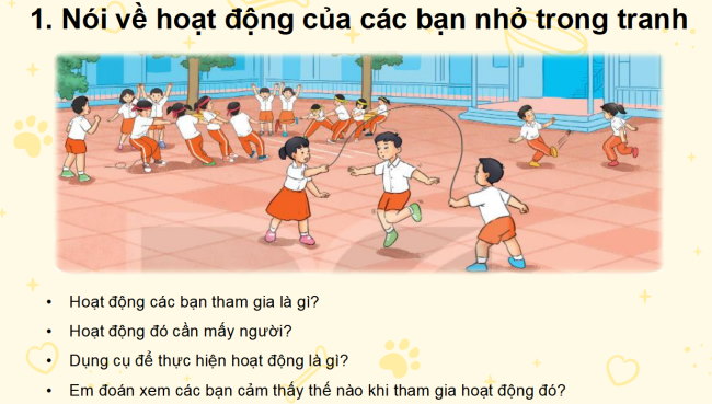 PowerPoint Tiếng Việt 2 Bài 8: Viết đoạn văn kể về một hoạt động thể thao hoặc trò chơi