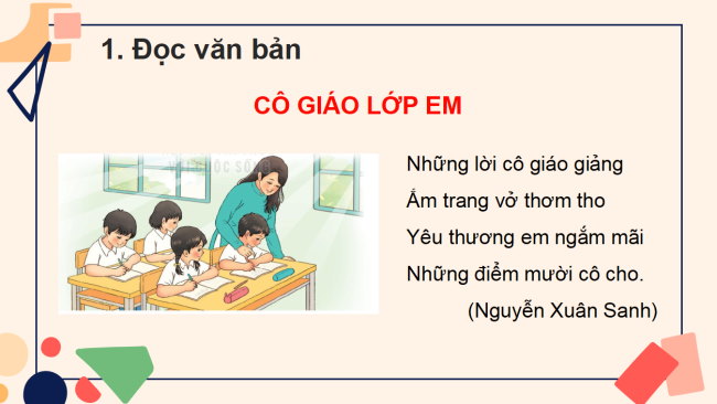 PowerPoint Tiếng Việt 2 Bài 9: Cô giáo lớp em