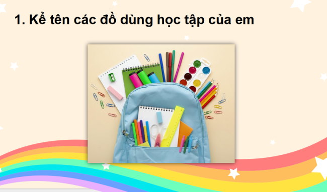 PowerPoint Tiếng Việt 2 Bài 16: Viết đoạn văn tả đồ dùng học tập. Đọc mở rộng