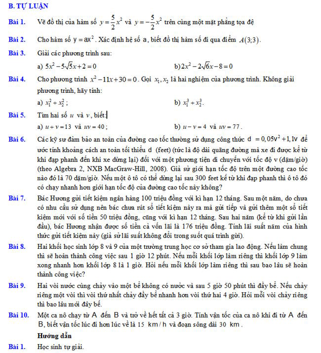 Bài tập cuối chương 6