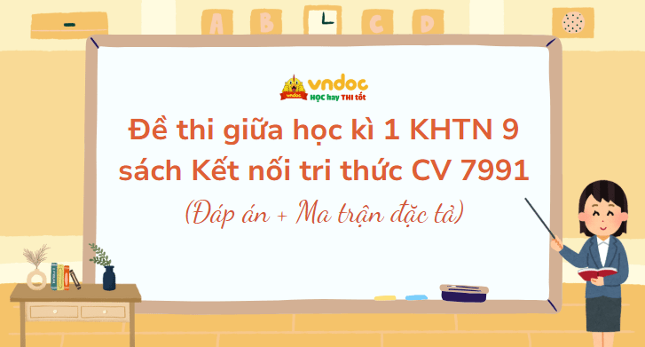 Đề thi giữa học kì 1 KHTN 9 Theo CV 7991 (Dạy song song) - Đề 3