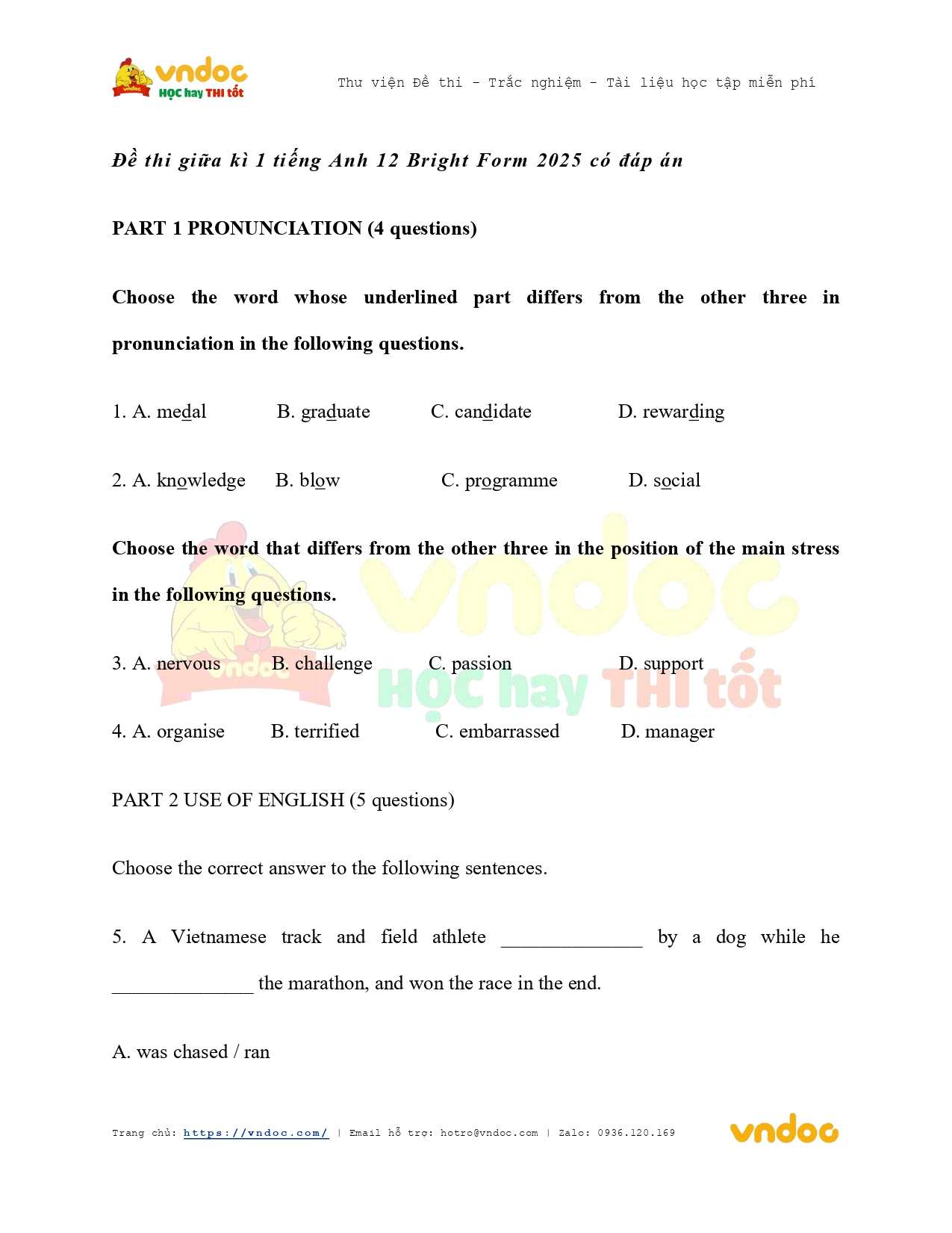 de thi giua ki 1 tieng anh 12 bright de so 1 page 0001*809225