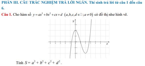 Đề thi giữa kì 1 lớp 12 môn Toán