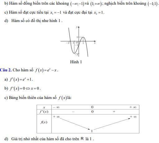 Đề thi giữa kì 1 lớp 12 môn Toán