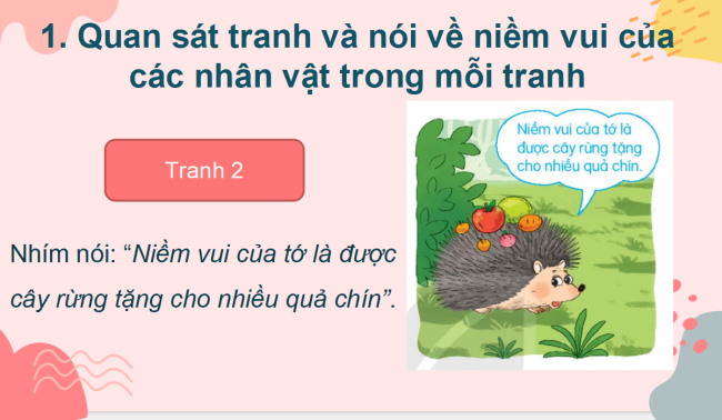 PowerPoint Tiếng Việt 2 Bài 19: Niềm vui của em