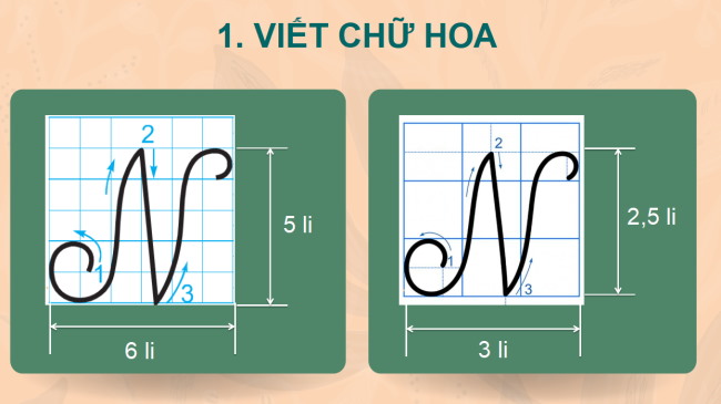 PowerPoint Tiếng Việt 2 Bài 25: Chữ hoa N