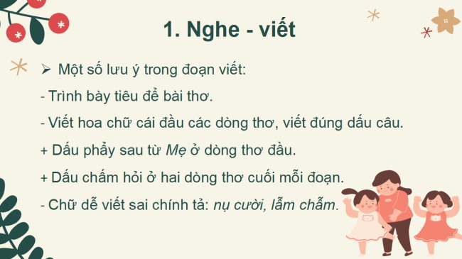 PowerPoint Tiếng Việt 2 Bài 26: Viết Em mang về yêu thương