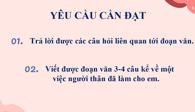 PowerPoint Tiếng Việt 2 Bài 28: Viết đoạn văn thể hiện tình cảm với người thân