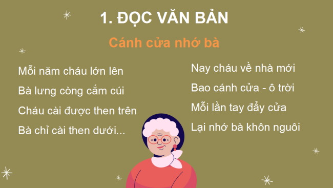 PowerPoint Tiếng Việt 2 Bài 29: Cánh cửa nhớ bà