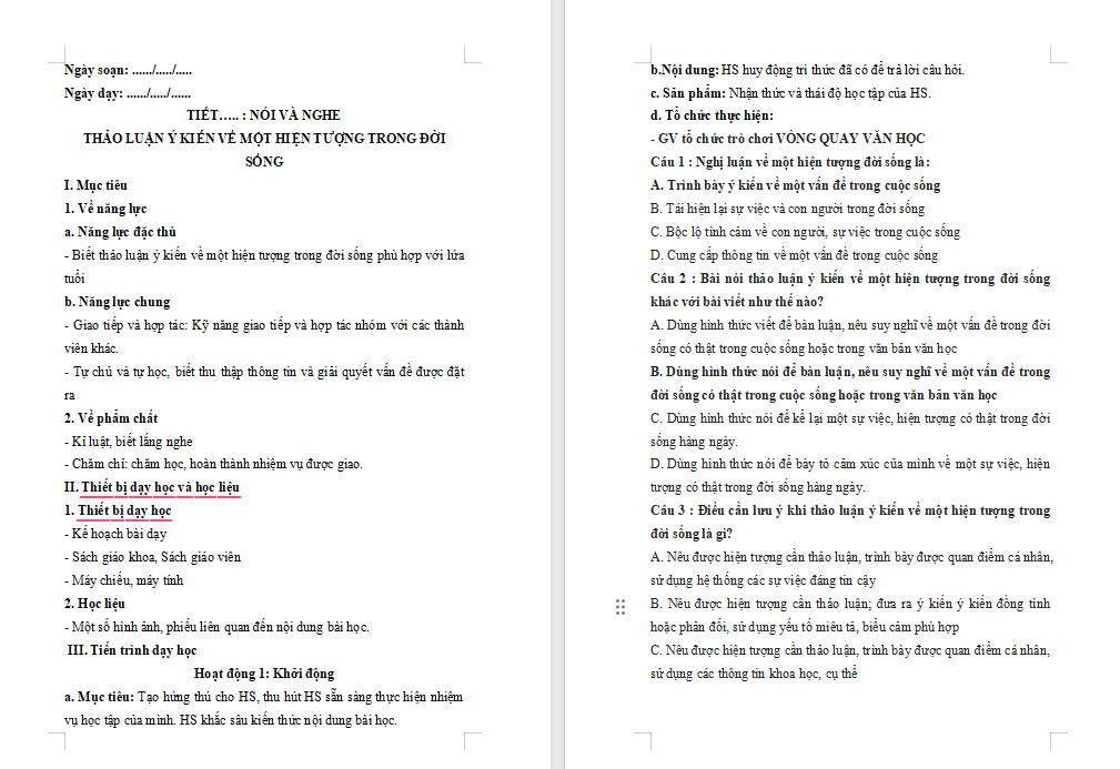 PowerPoint Ngữ văn 8 Bài 4 Thảo luận ý kiến về một hiện tượng trong đời sống