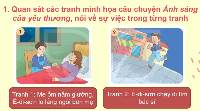 PowerPoint Tiếng Việt 2 Bài 31: Kể chuyện Ánh sáng của yêu thương