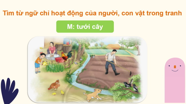 PowerPoint Tiếng Việt 2 Bài 1: Từ chỉ hoạt động. Câu kiểu Ai làm gì?