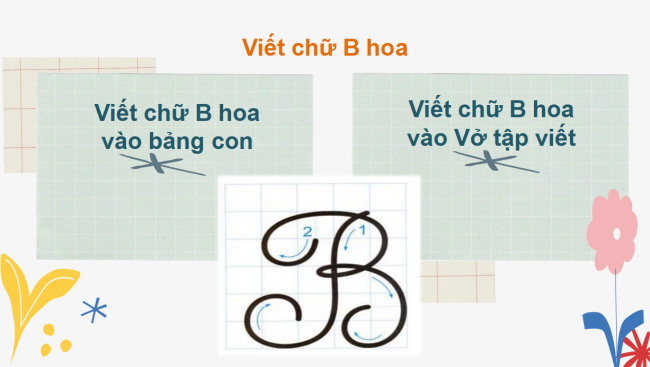 PowerPoint Tiếng Việt 2 Bài 1: Viết chữ hoa B
