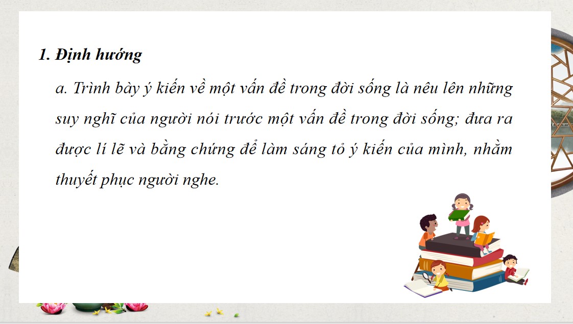 Giáo án PPT Văn 7 Cánh Diều Bài Trình bày ý kiến về một vấn đề trong đời sống