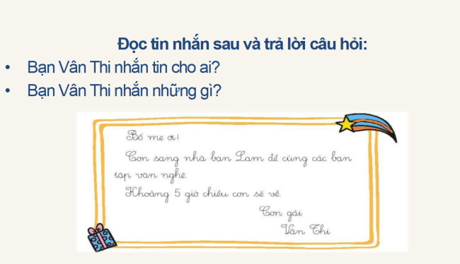 PowerPoint Tiếng Việt 2 Bài 2: Viết tin nhắn