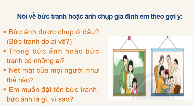 PowerPoint Tiếng Việt 2 Bài 4: Luyện tập đặt tên cho bức tranh