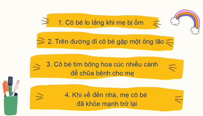 PowerPoint Tiếng Việt 2 Bài 4: Nghe - kể Sự tích hoa cúc trắng